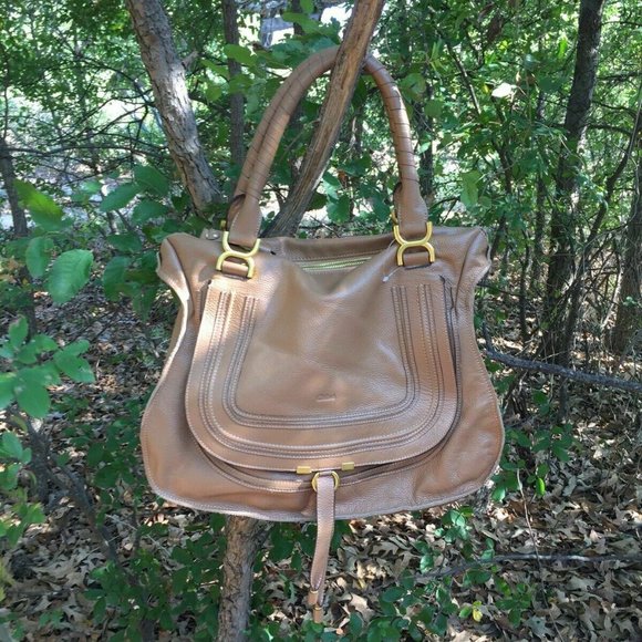 Chloe' Marcie Leather Satchel - Picture 3 of 12